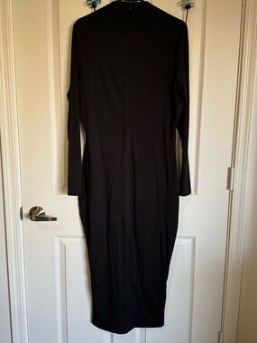 naked wardrobe Black Long Sleeve Body Con Dress
